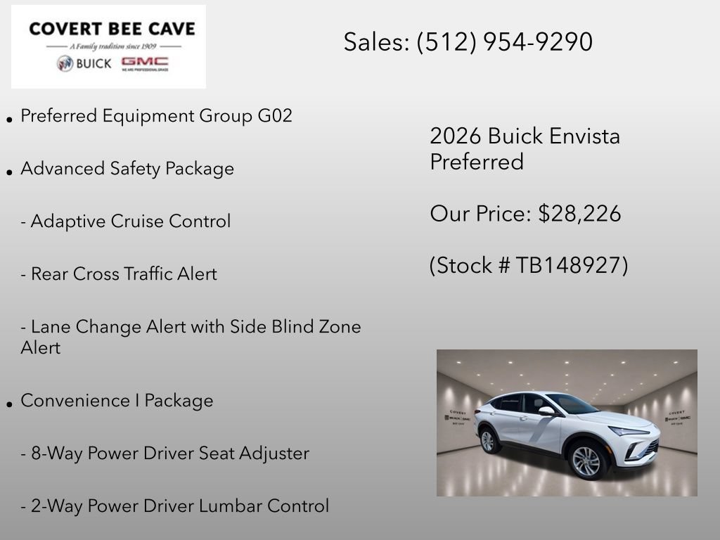 New 2026 Buick Envista Sport Touring w/ Convenience I Package FWD image 6