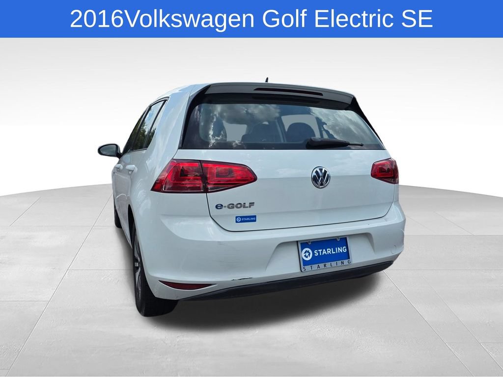 Used 2016 Volkswagen e-Golf SE w/ DC Fast Charging Package FWD image 7