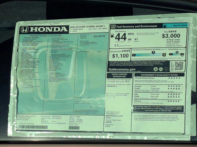 New 2026 Honda Accord Sport image 18