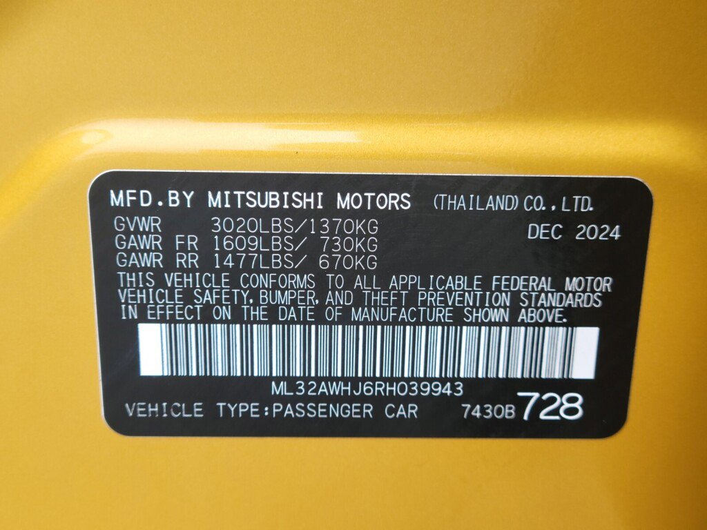 New 2024 Mitsubishi Mirage Black Edition image 33