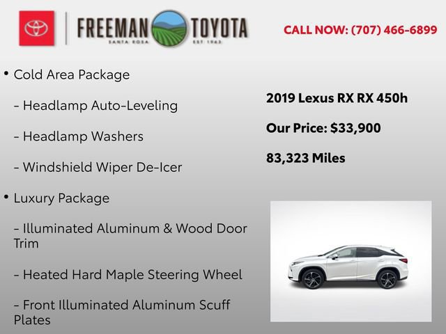 Used 2019 Lexus RX 450h AWD w/ Luxury Package image 5