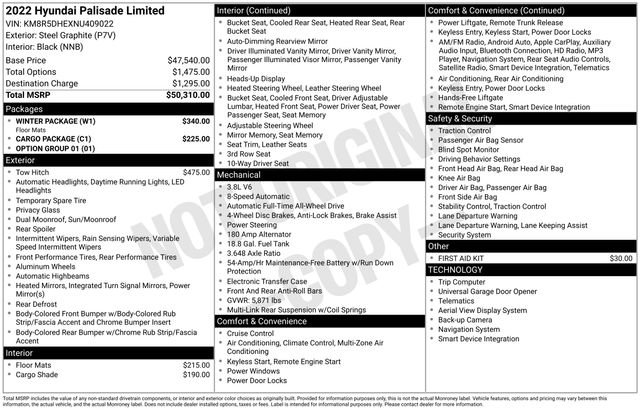 Used 2022 Hyundai Palisade Limited w/ Winter Package image 7