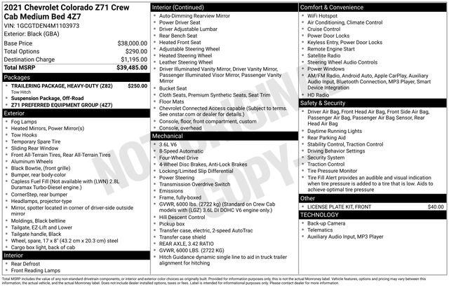 Used 2021 Chevrolet Colorado Z71 image 11