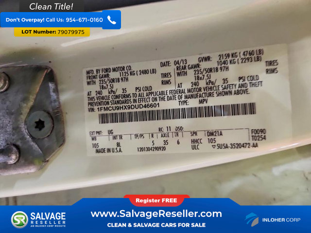Used 2013 Ford Escape SEL image 17