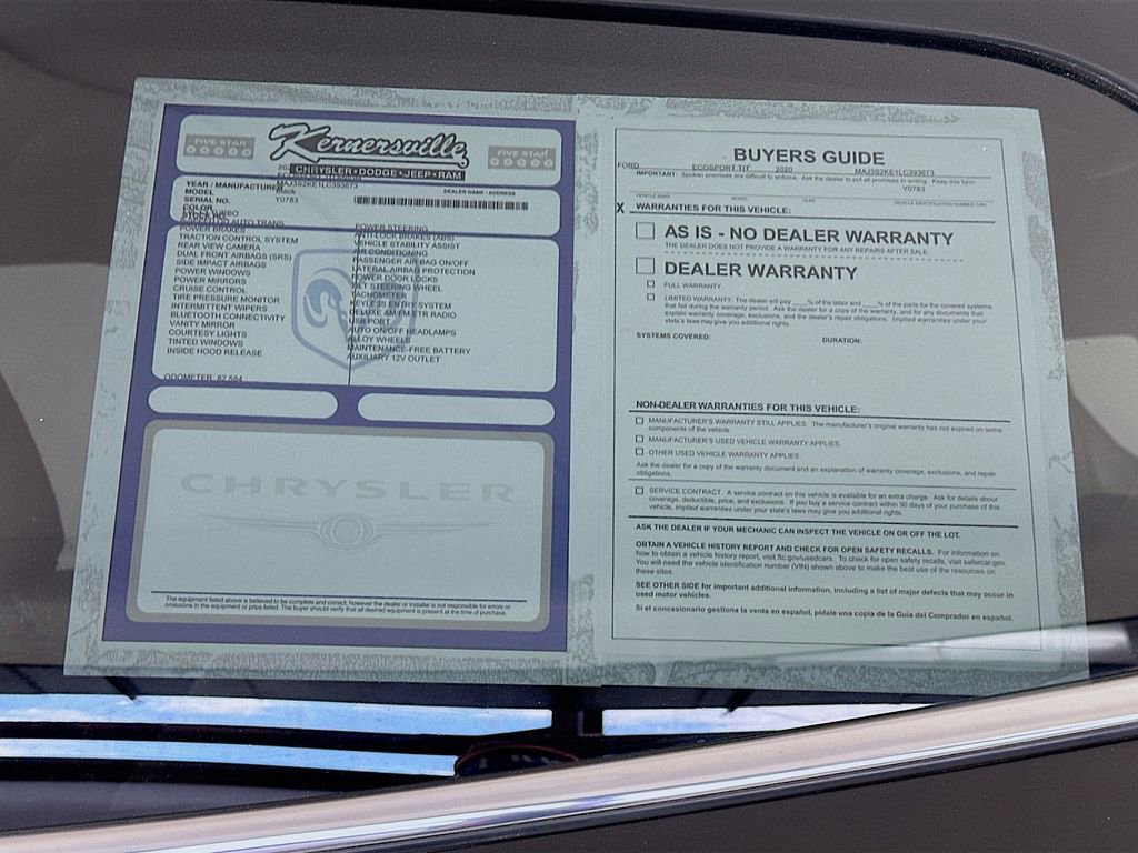 Used 2020 Ford EcoSport Titanium FWD image 36