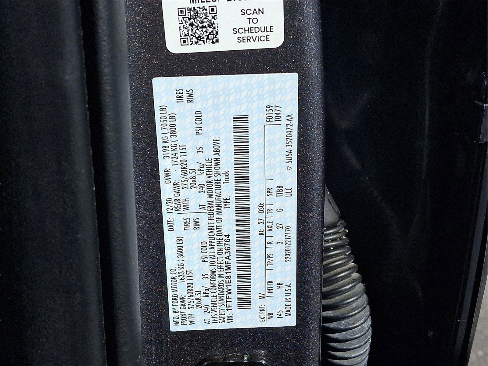 Used 2021 Ford F150 Lariat w/ Equipment Group 502A High image 48