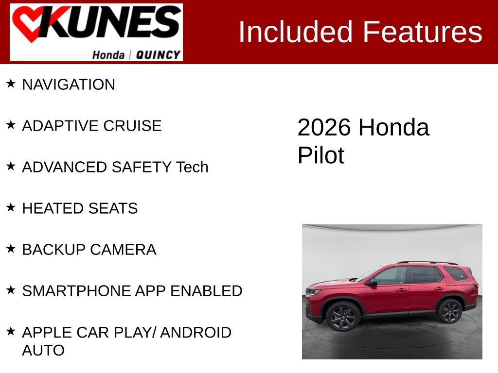 New 2026 Honda Pilot Sport image 2