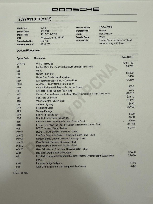 Used 2022 Porsche 911 GT3 RWD image 33