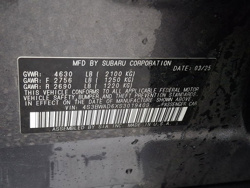 Certified 2025 Subaru Legacy Premium AWD/4WD image 27