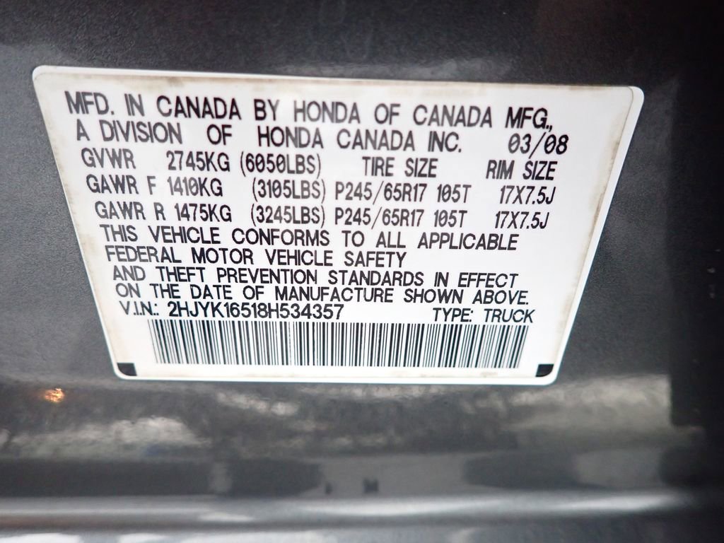 Used 2008 Honda Ridgeline RTL image 38