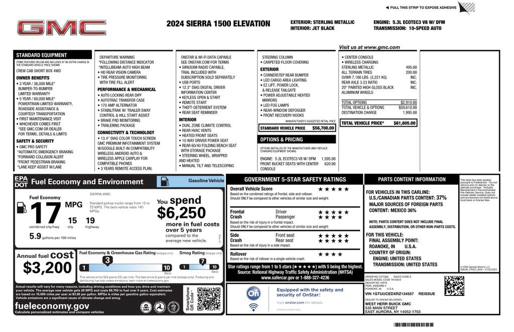 Used 2024 GMC Sierra 1500 Elevation AWD/4WD image 2