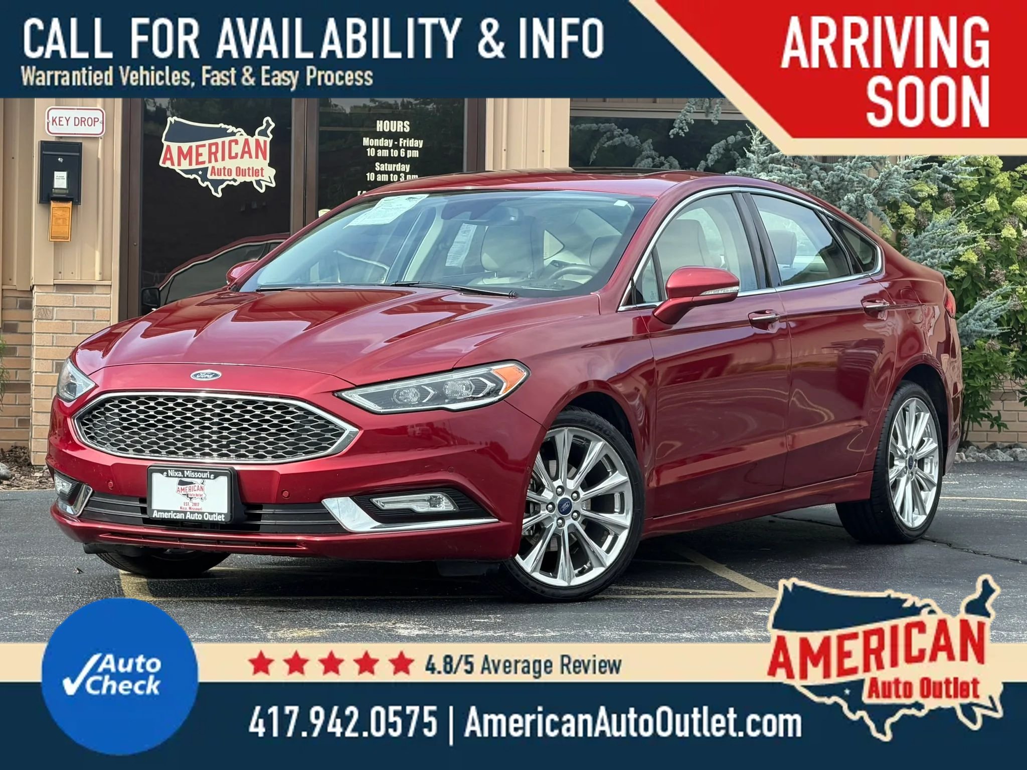 Used 2017 Ford Fusion Platinum FWD image 2