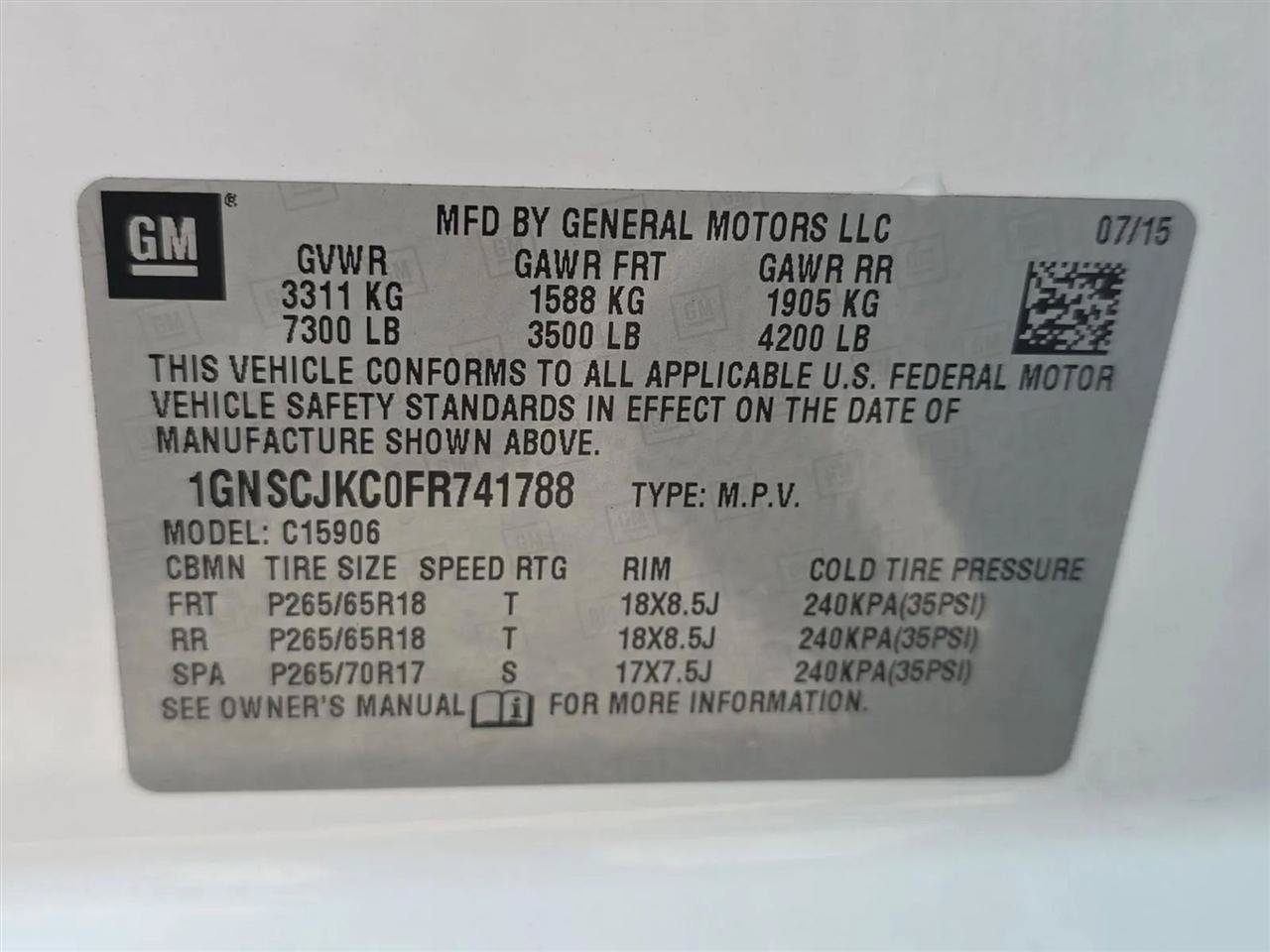 Used 2015 Chevrolet Suburban LT RWD image 22