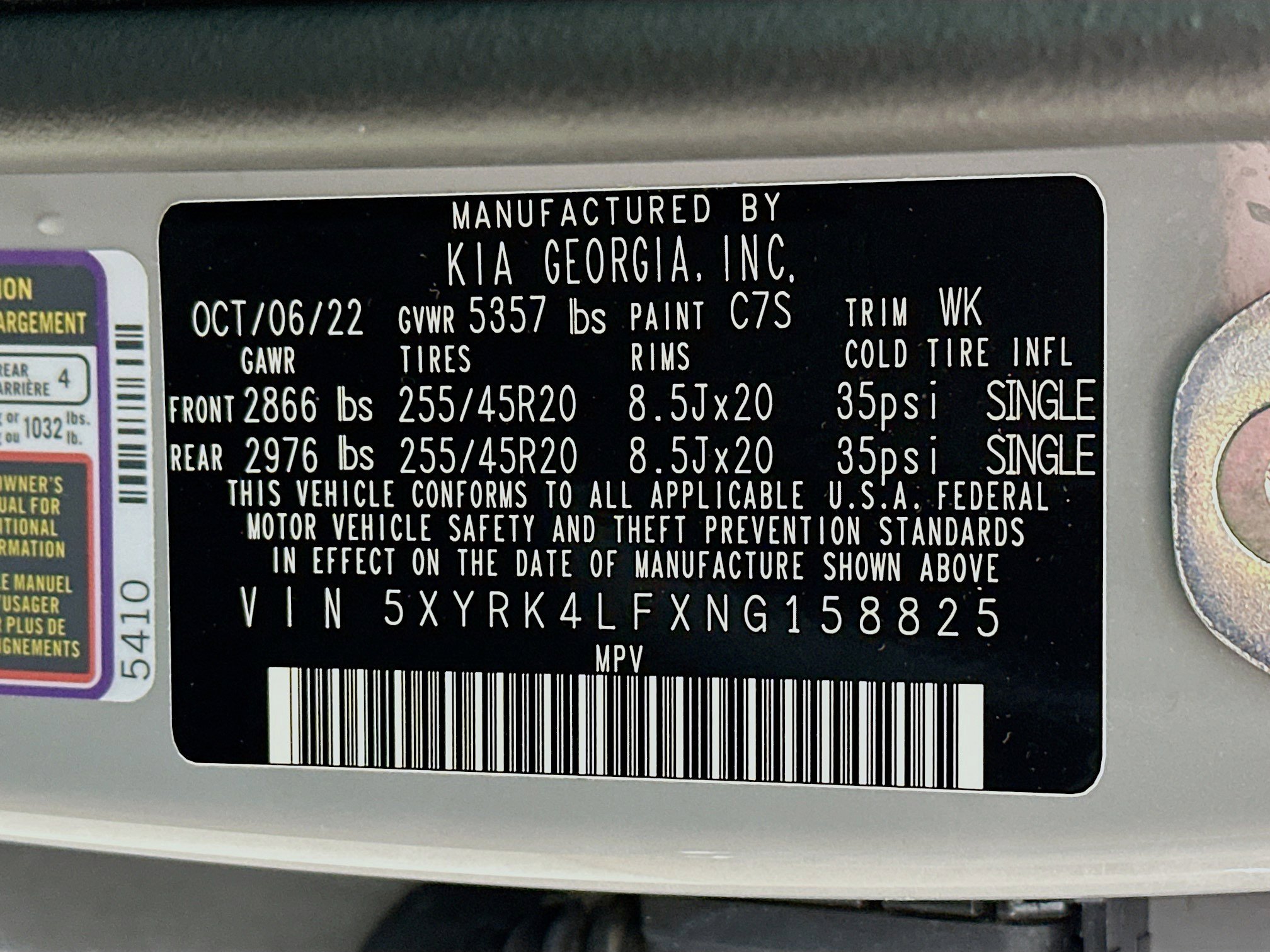 Certified 2022 Kia Sorento SX image 33