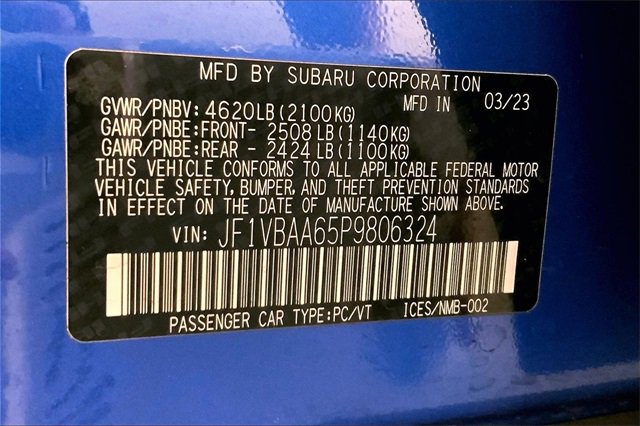 Used 2023 Subaru WRX Base image 8