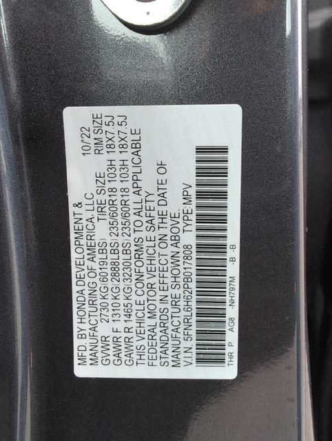 Certified 2023 Honda Odyssey EX-L image 19