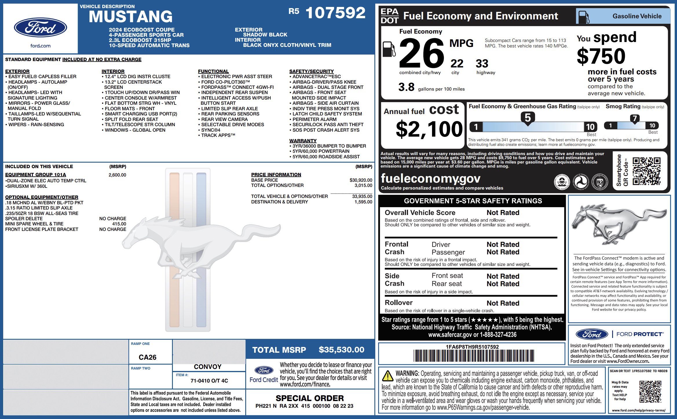Used 2024 Ford Mustang Coupe image 2