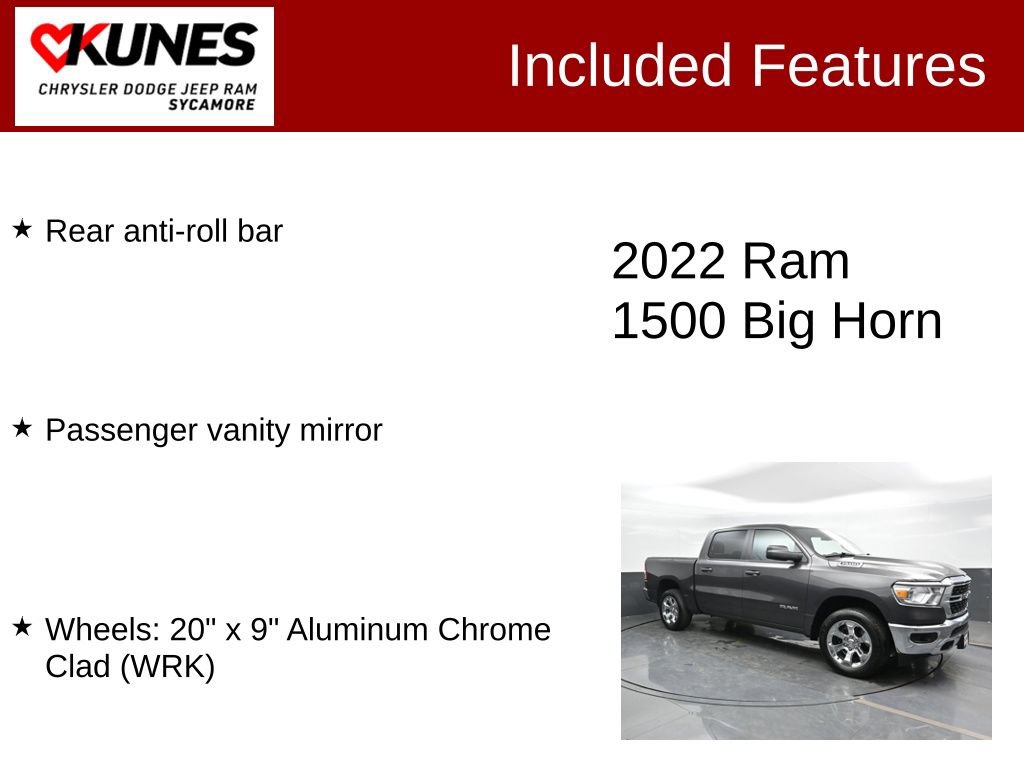 Used 2022 RAM 1500 Big Horn AWD/4WD image 3