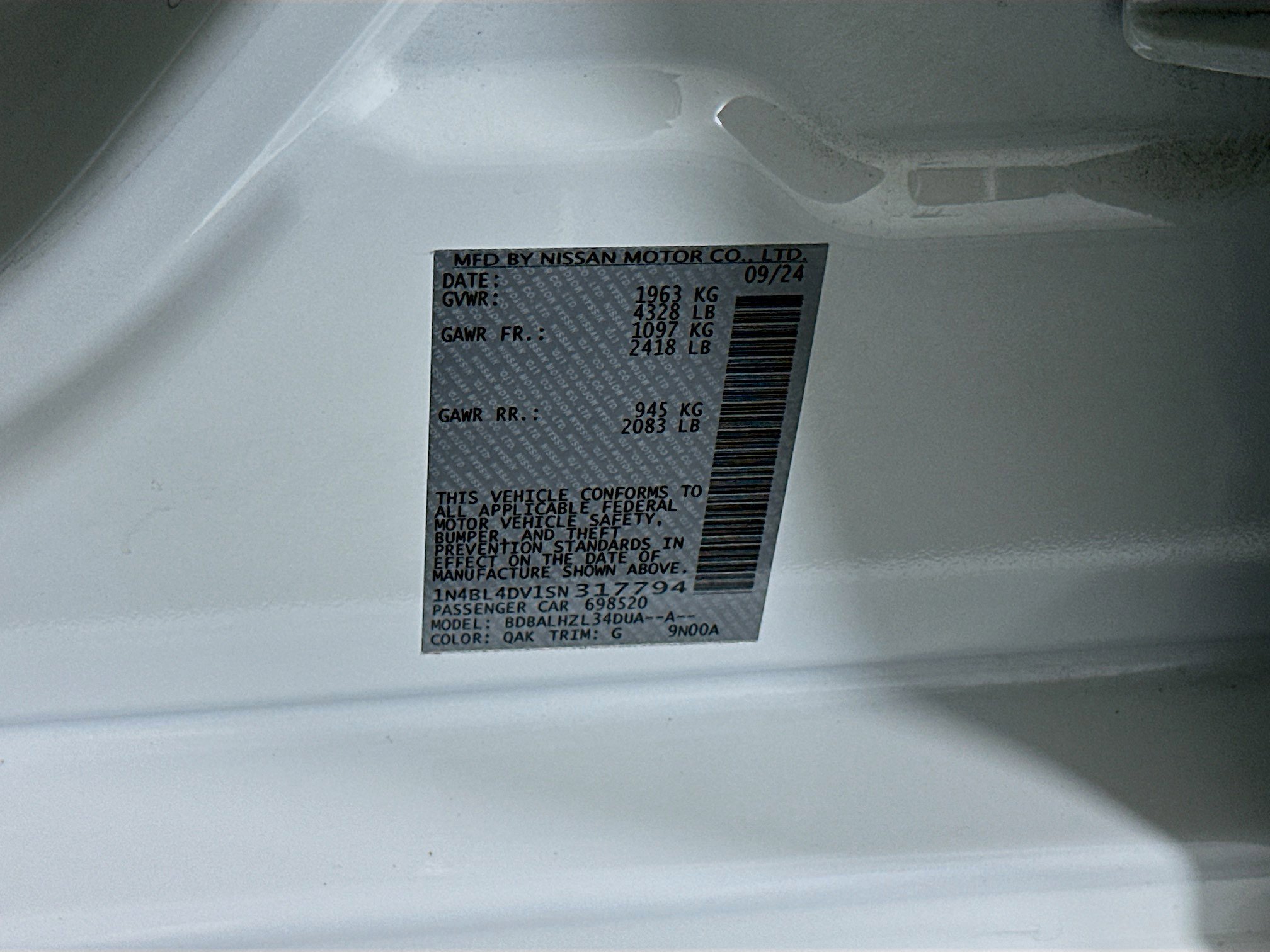 Used 2025 Nissan Altima 2.5 SV image 12