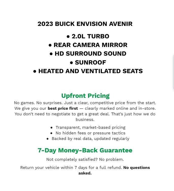 Used 2023 Buick Envision Avenir image 2