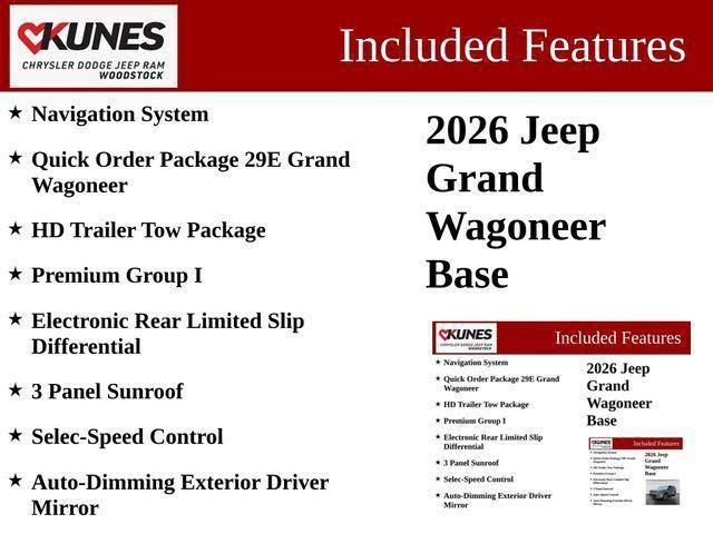 New 2026 Jeep Grand Wagoneer 4WD w/ Premium Group I image 7
