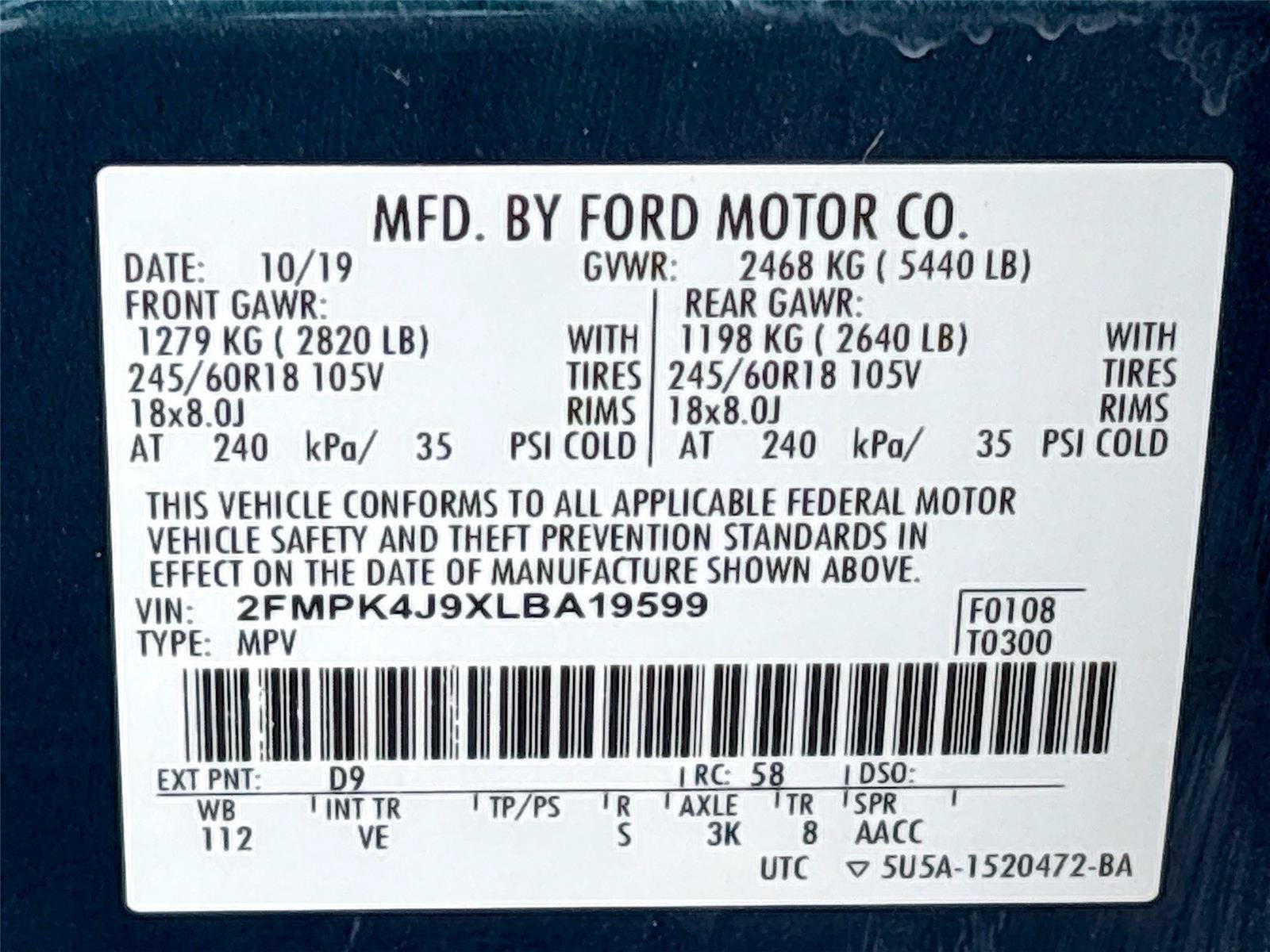 Used 2020 Ford Edge SEL w/ Convenience Package AWD/4WD image 23