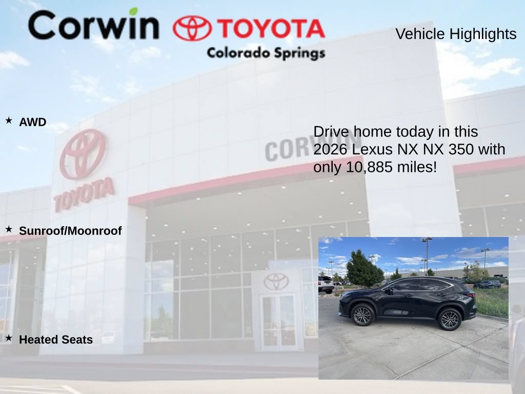 Used 2026 Lexus NX 350 AWD w/ Accessory Package (Z1) image 7