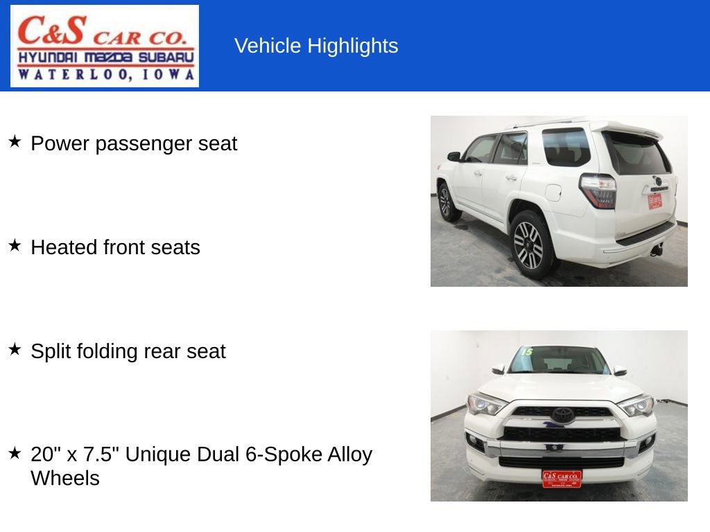 Used 2015 Toyota 4Runner Limited image 19