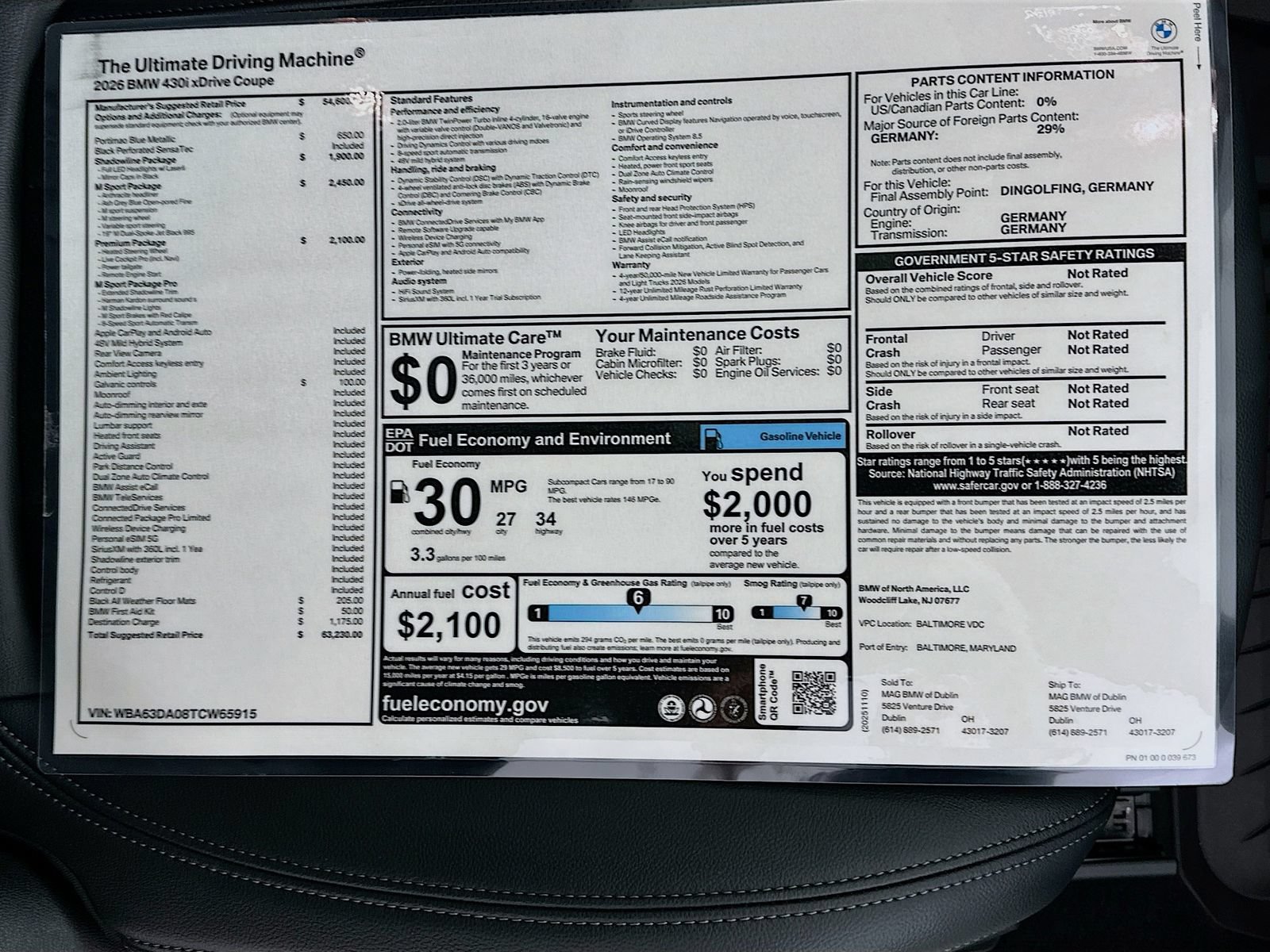 New 2026 BMW 430i xDrive Coupe AWD/4WD image 43