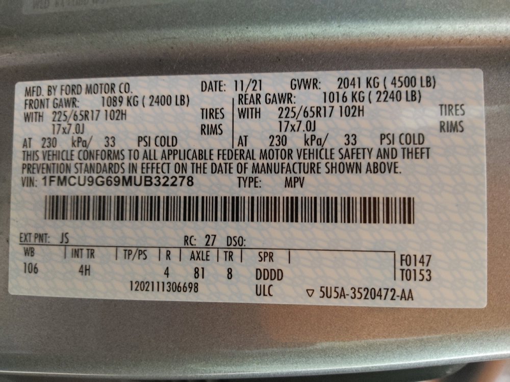 Used 2021 Ford Escape SE w/ Convenience Package image 33