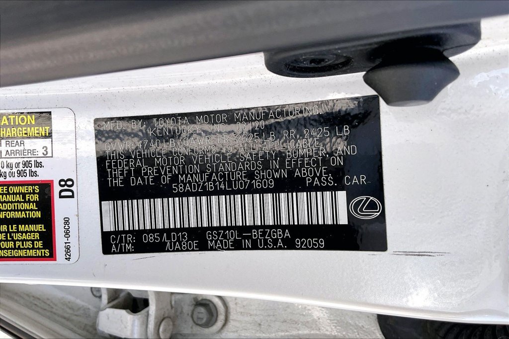 Used 2020 Lexus ES 350 w/ Premium Package FWD image 18