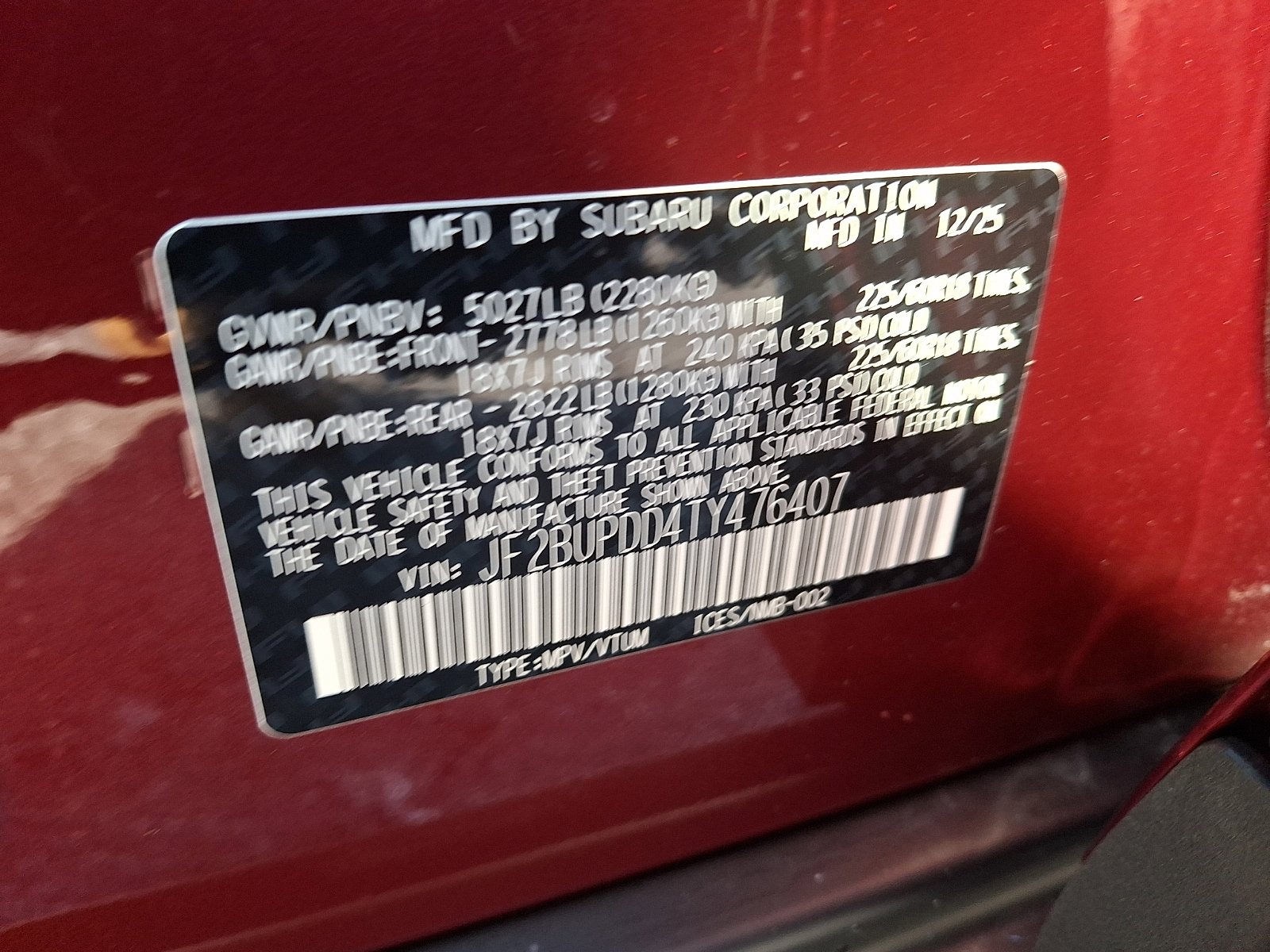 New 2026 Subaru Outback Limited image 20