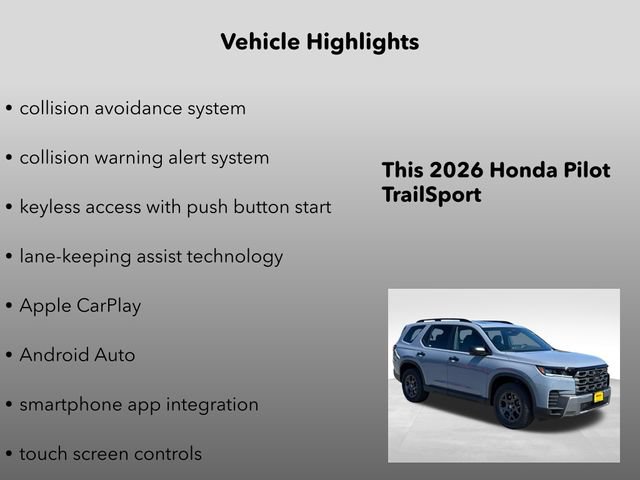 New 2026 Honda Pilot TrailSport image 10