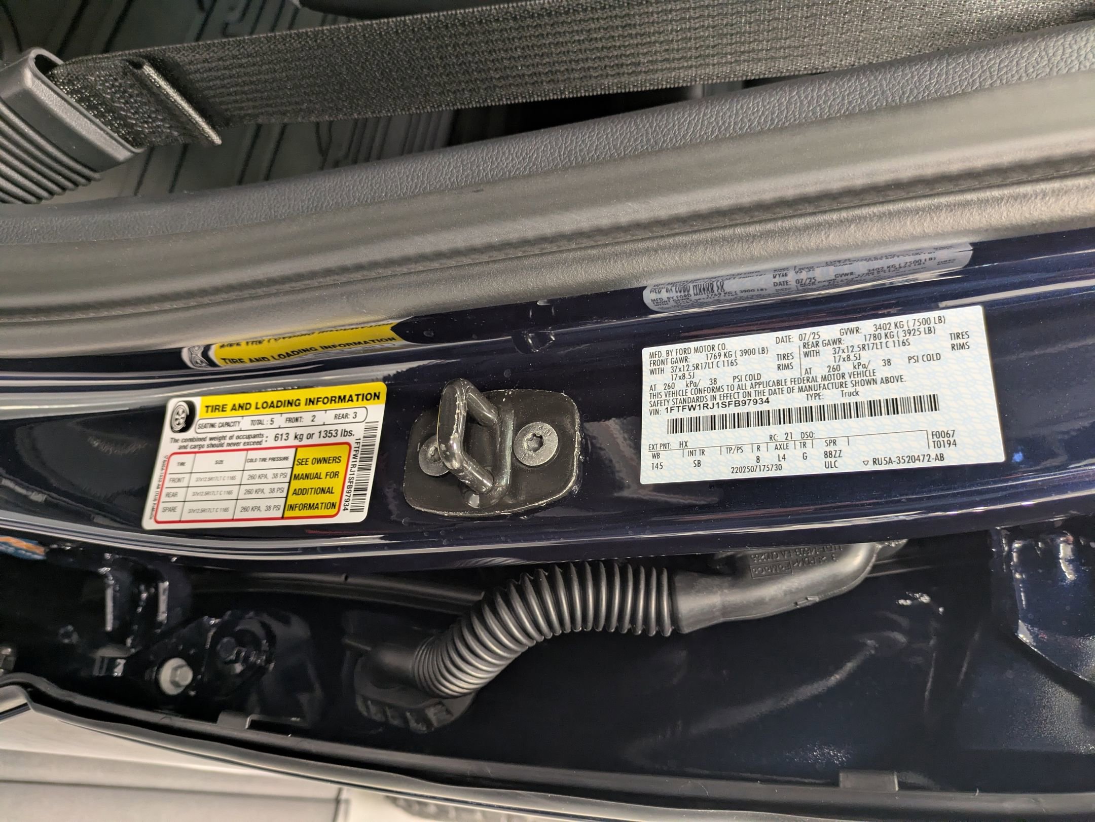 Certified 2025 Ford F150 Raptor w/ Equipment Group 803A Raptor R image 47