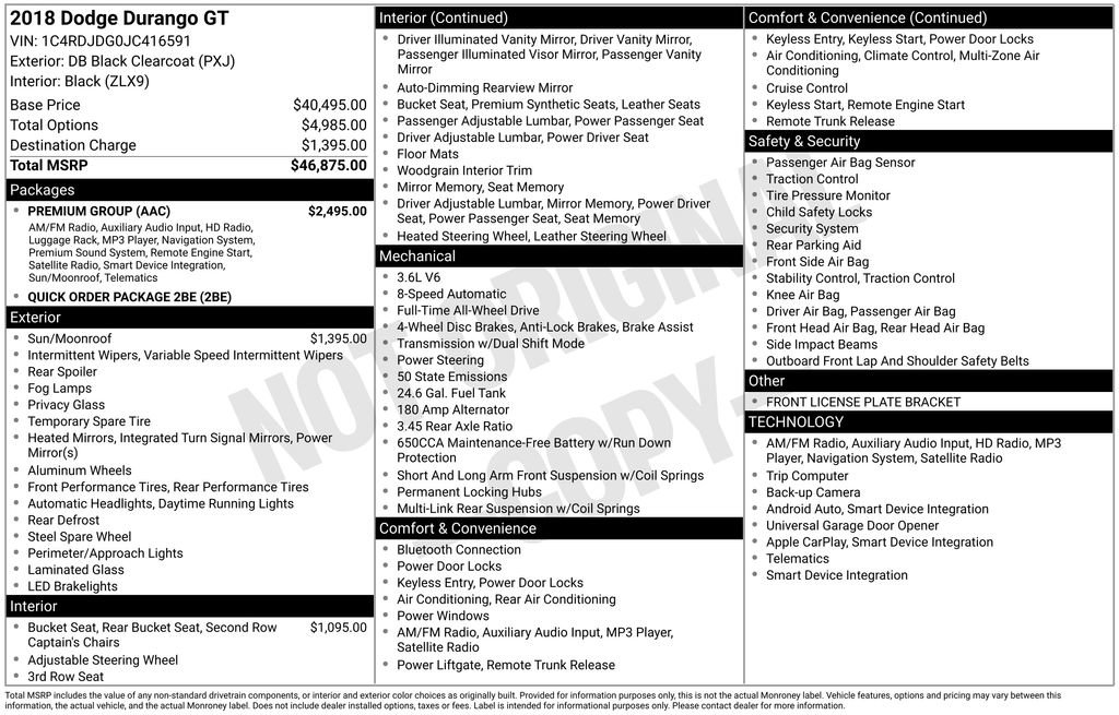 Used 2018 Dodge Durango GT w/ Premium Group image 11