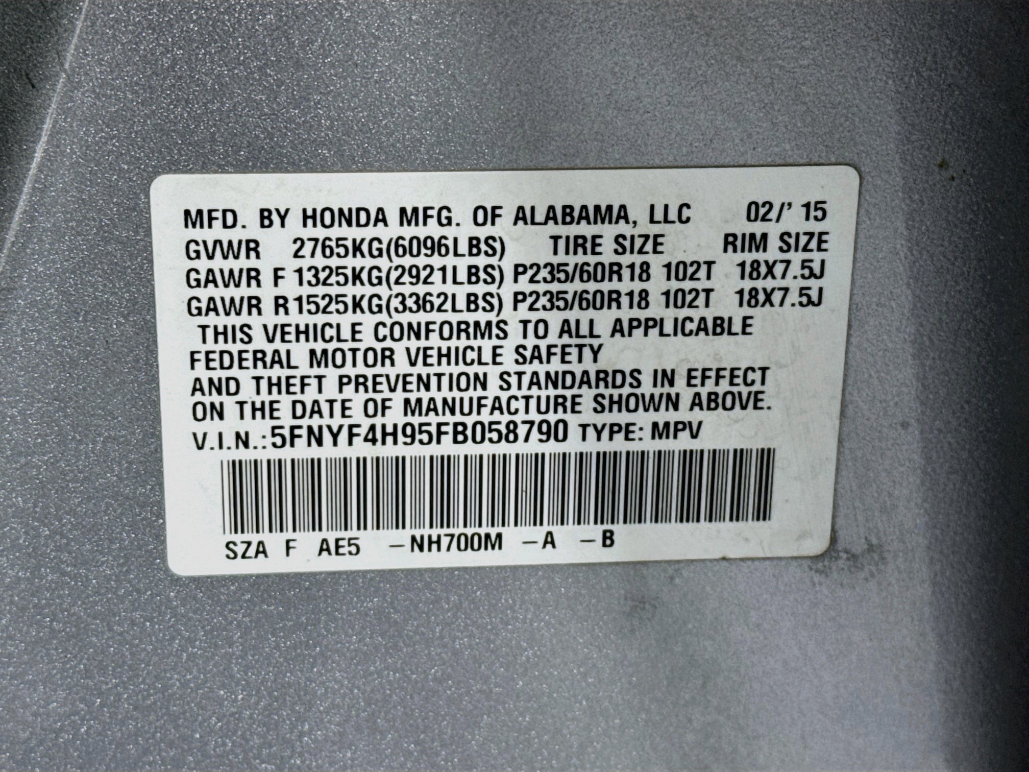 Used 2015 Honda Pilot Touring image 34