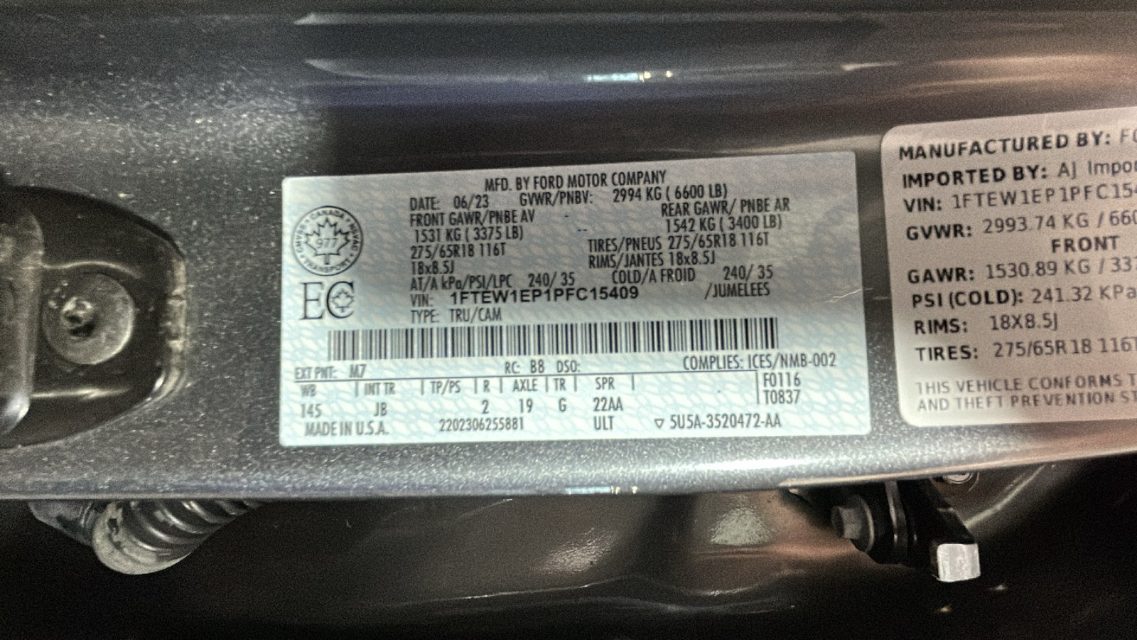 Used 2023 Ford F150 XL w/ XL STX Apperance Package AWD/4WD image 11
