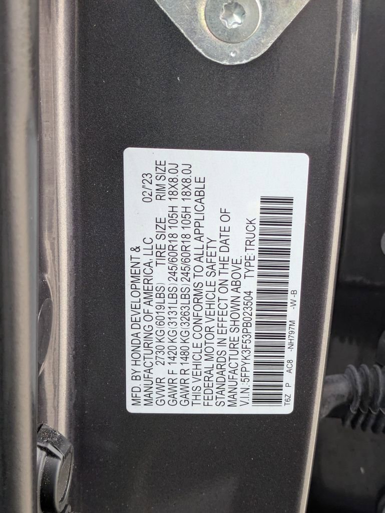 Used 2023 Honda Ridgeline RTL image 22