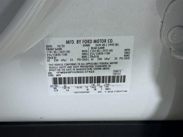 Used 2022 Ford Explorer Limited w/ Equipment Group 301A image 35