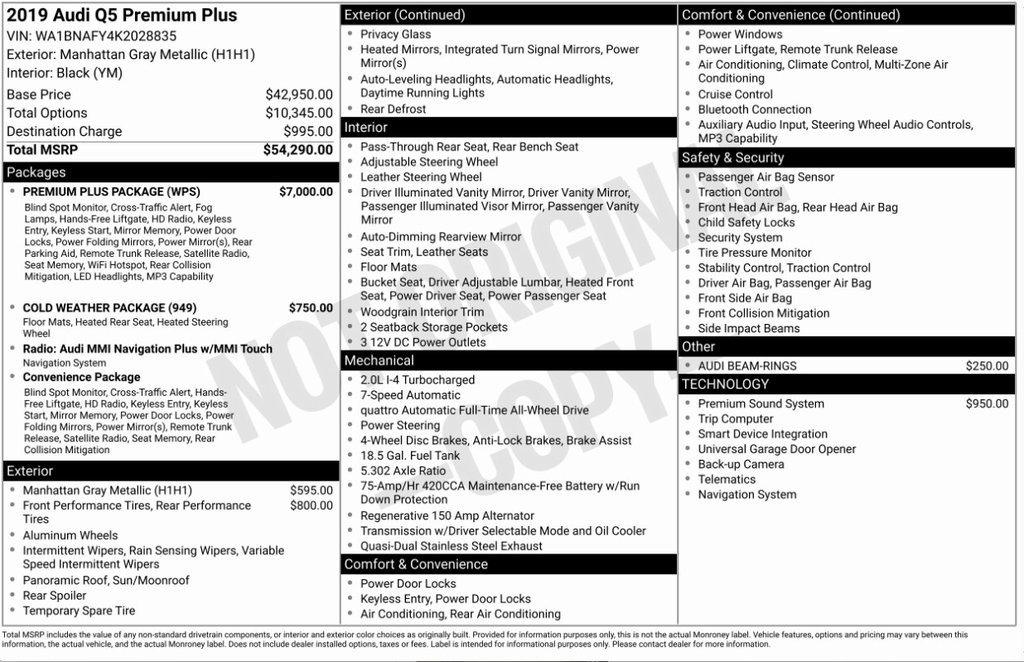 Used 2019 Audi Q5 2.0T Premium Plus w/ Premium Plus Package image 8