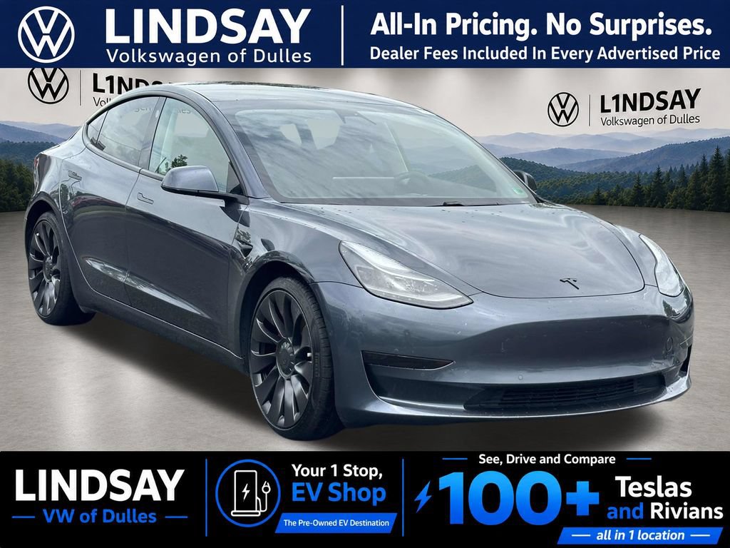 Used 2021 Tesla Model 3 Performance AWD/4WD image 1