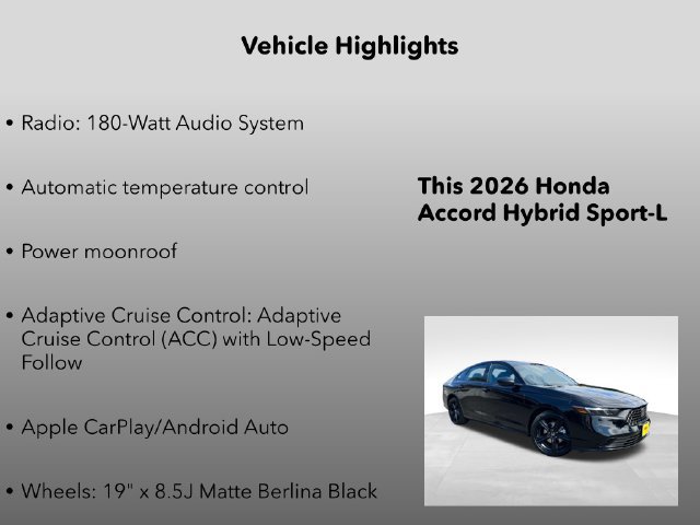 New 2026 Honda Accord Sport image 5