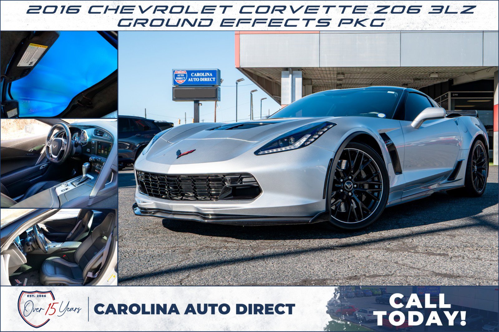 Used 2016 Chevrolet Corvette Z06 w/ 3LZ Preferred Equipment Group image 1