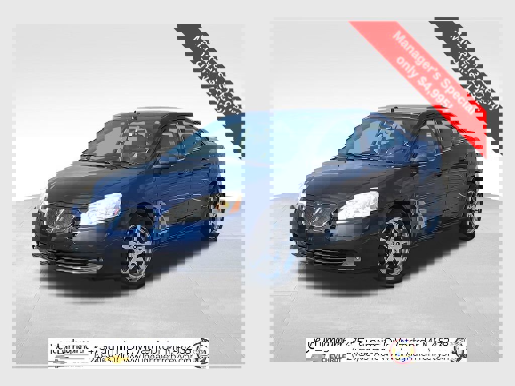 Used 2009 Pontiac G6 Sedan w/ Sport Package 2