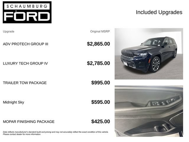 Used 2024 Jeep Grand Cherokee Overland w/ Adv Protech Group III AWD/4WD image 4