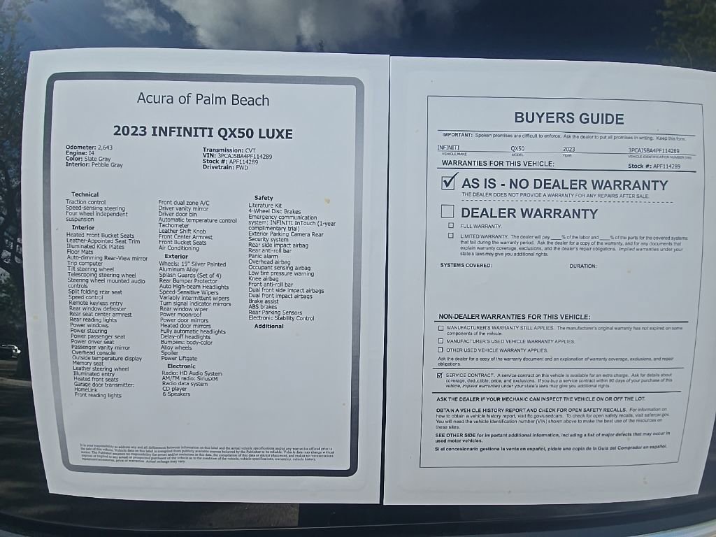 Used 2023 INFINITI QX50 Luxe image 29