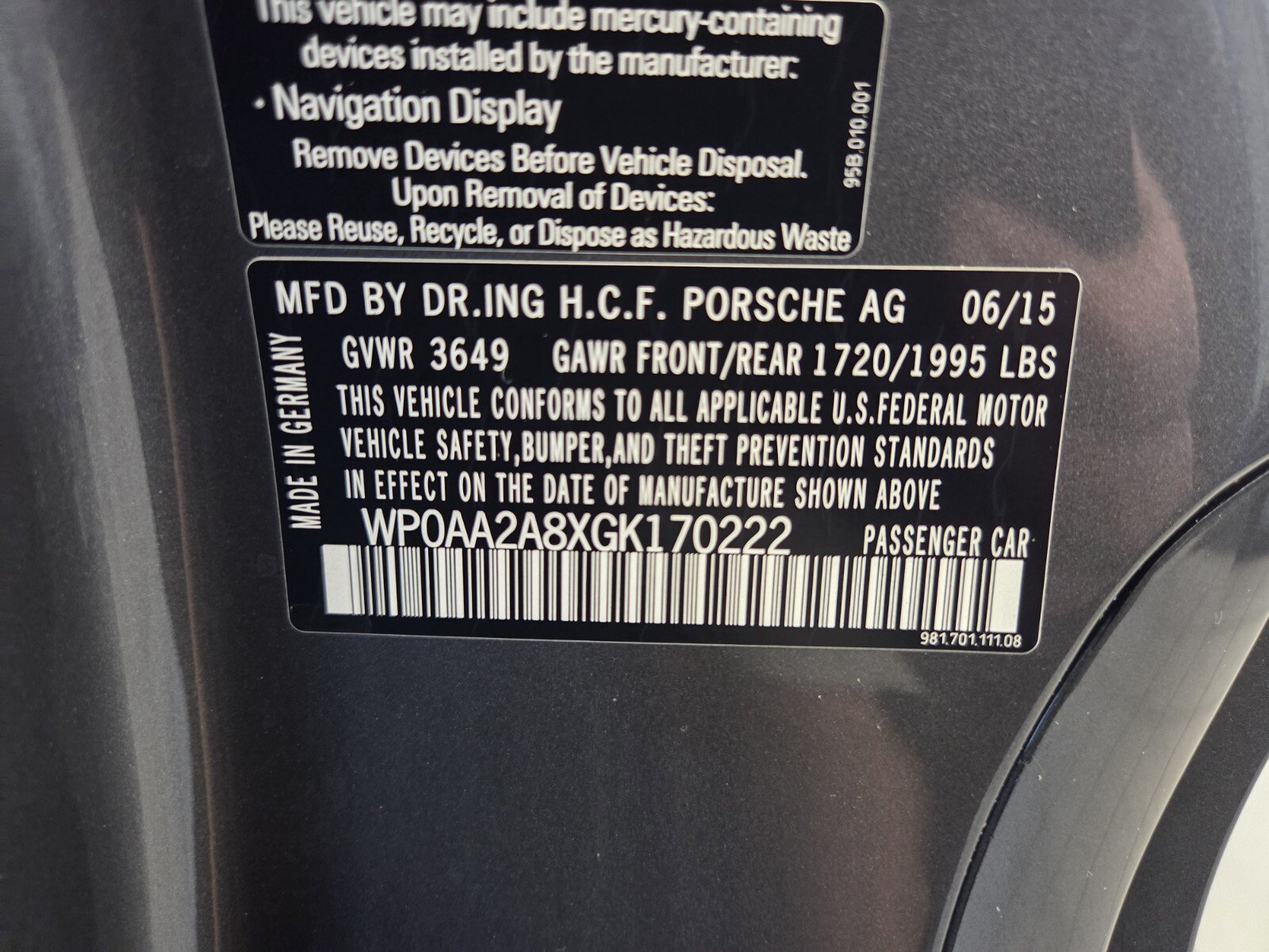 Used 2016 Porsche Cayman RWD image 14