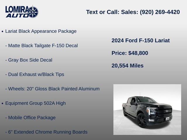 Used 2024 Ford F150 Lariat w/ Equipment Group 502A High AWD/4WD image 14