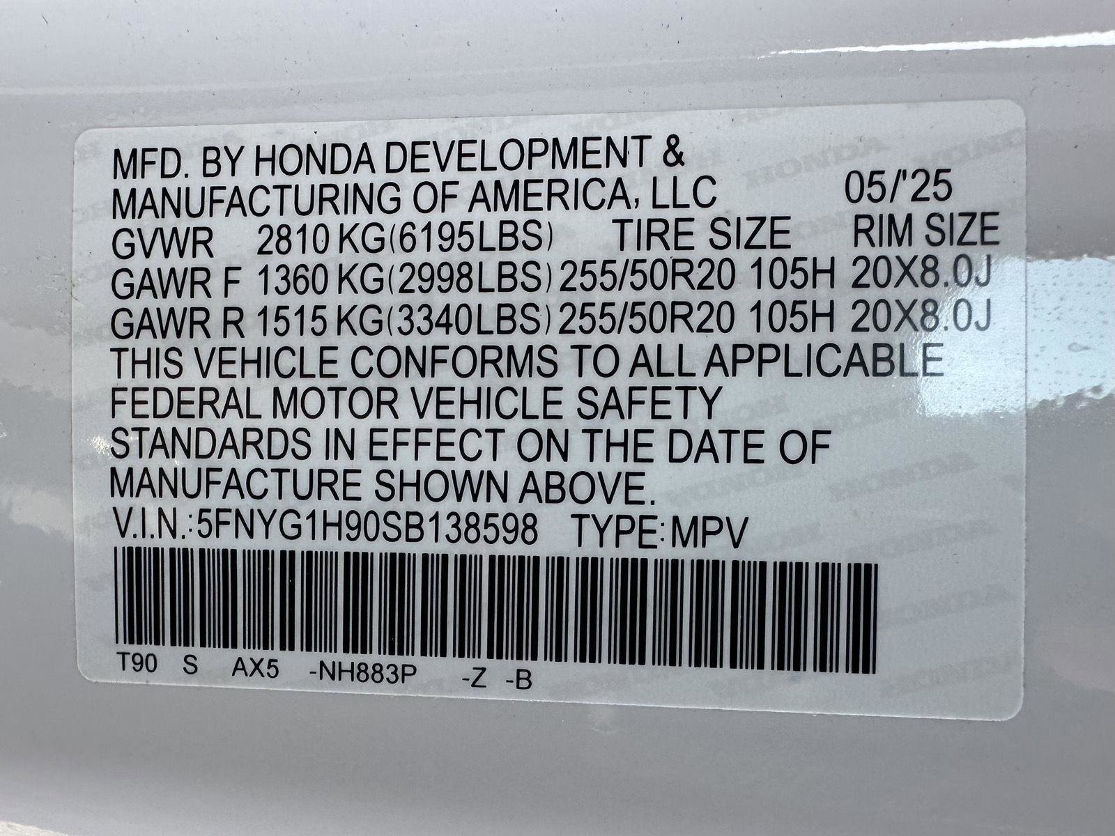 Certified 2025 Honda Pilot Black Edition image 54