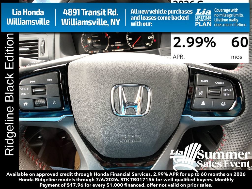 New 2026 Honda Ridgeline Black Edition image 17
